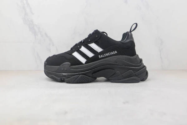 Balenciaga X Adidas Black White - Imagem 2