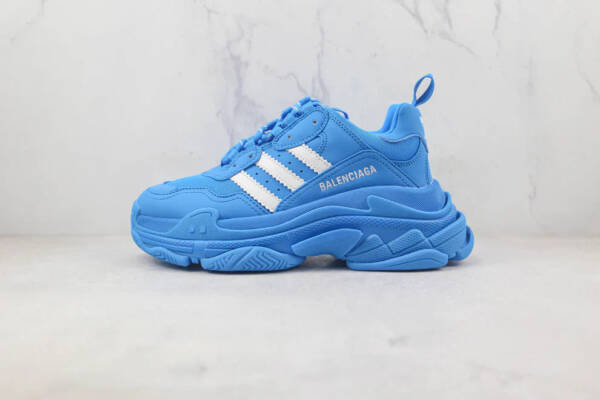 Balenciaga X Adidas Triple S Blue White - Imagem 2