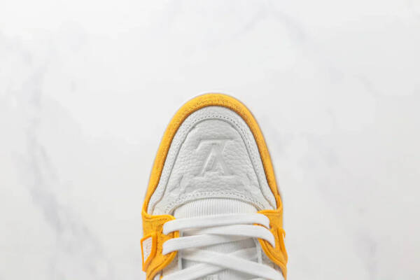 Louis Vuitton Trainer Yellow Monogram Denim White - Imagem 3