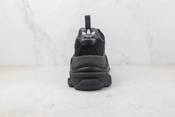 Balenciaga X Adidas Black White - Imagem 4